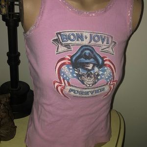 🔥🎸2005 Bon Jovi Forever Tank Top.